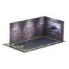 JWQFBC 2X 1:24 Scale Car Model Parking Area with Diorama Setup, Yellow Wall, 250x140x95mm view 2