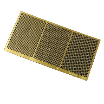 1/700 Scale Ship Model Etching Sheet 0.8mm, 1.0mm, 1.2mm Grid Alloy Etching Sheet Model Detail Upgrade