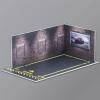JWQFBC 2X 1:24 Scale Car Model Parking Area with Diorama Setup, Blue Floor, 250x140x95mm view 3
