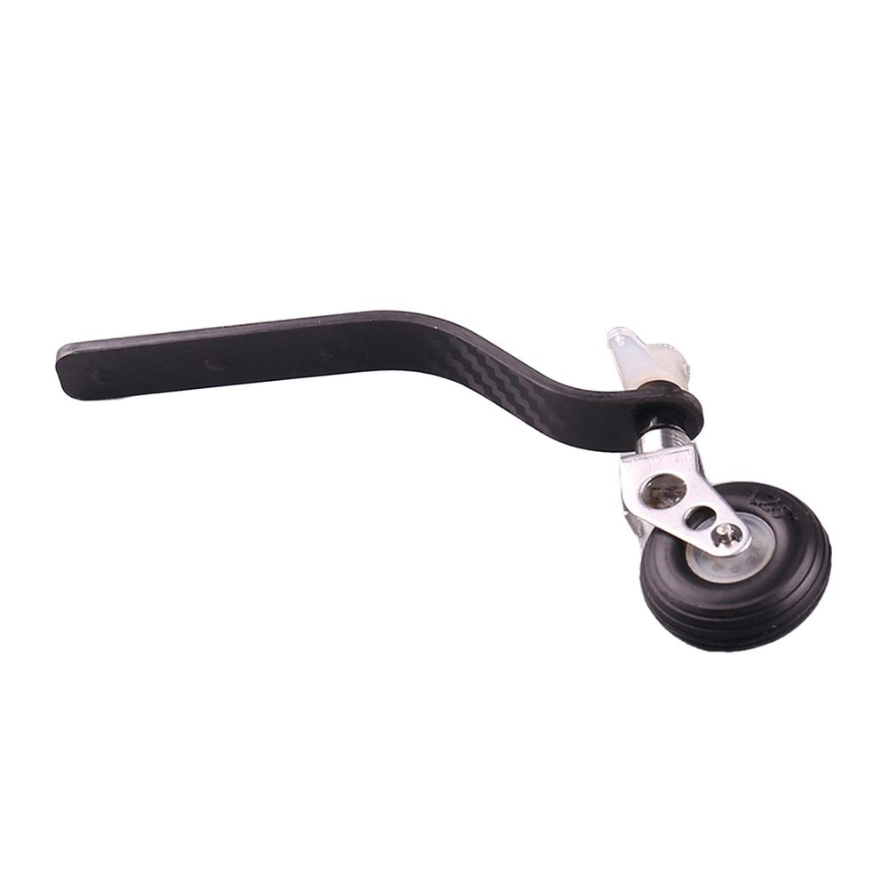JWQFBC Carbon Fiber Landing Gear, Tailwheel Assembly Parts, 1.25" Wheel, PU Tire, High Performance Kit for Gas RC Airplane, 50CC