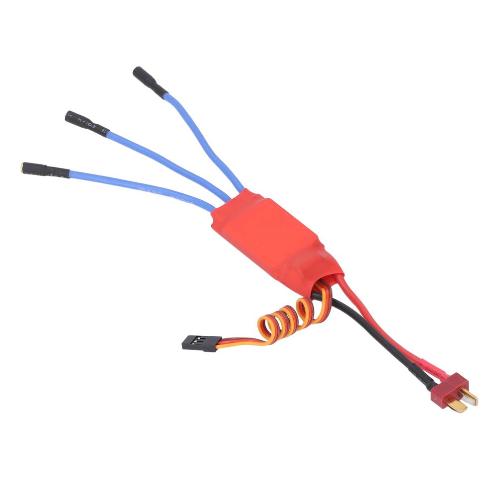 30A Brushless Electronic Speed Controller Drone ESC T Plug for FPV F450 Mini Quadcopter Drone 5.6V-12.6V Overvoltage Overheat for RC Fixed Wing Aircraft