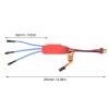 30A Brushless Electronic Speed Controller Drone ESC T Plug for FPV F450 Mini Quadcopter Drone 5.6V-12.6V Overvoltage Overheat for RC Fixed Wing Aircraft view 4