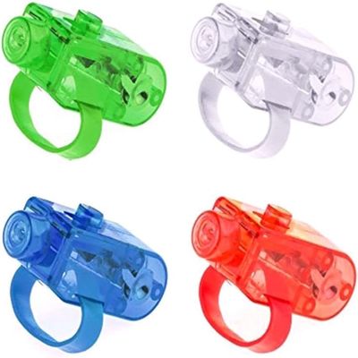 Fansoftiks 4Pcs LED Parties Finger Ring Props for Men Women Party Favor Halloween Raves Concert Shows Parties Supplies Decorations