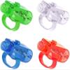 Fansoftiks 4Pcs LED Parties Finger Ring Props for Men Women Party Favor Halloween Raves Concert Shows Parties Supplies Decorations view 1