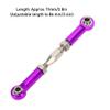 RC Pull Rod, RC Car Turnbuckle, 6Pcs Adjustable Servo Links Tie Rod Aluminum Alloy Turnbuckle Rod Linkage Set for RC Hobby Car Model Rc Turnbuckles Rc Turnbuckles (Purple) view 4