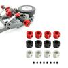 4PCS 5mm to 12mm Metal Combiner Wheel Hub Hex Adapter for WPL D12 C14 C24 B14 B16 MN D90 D91 RC Car Upgrade Parts 4PCS 5mm to 1(Black) view 2