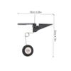 ibasenice Tail Wheel Assembly for Rc Electric Airplane Easy to Install and Gear for Models Under Reliable Replacement Parts for DIY Aircraft and Toy Planes view 2