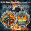 10PCS Knight Dumpster Fire Challenge Coin - The Strongest Steel is Forged Dumpster Fire Coin - Funny Desk Accessories for Work - Hilarious Coworker Go Away Token - Inspirational Gifts for Men Women view 2