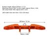 RC Car Rear Bumper,RC Metal Bumper with Tow Hook for AXIAL SCX6 4 Wheel Driver 1/6 Remote Control Vehicles (Orange) view 3