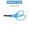 Asdirne Kids Scissors, Safety Children Scissors, Craft Scissors with Blunt Tip Stainless Steel Blades and Soft Grip, Great for Home and School,13.5cm, Blue view 4