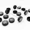 30PCS Toy Car Wheels 2mm Dia Shaft Plastic Wheels with 15PCS Shaft Round Rod Axles for Model Toys RC Car Truck DIY Craft (2X8X26MM) view 2