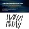 AYDCMC 8 Pairs CW/CCW Propeller Props Blade Compatible with RC 60mm Racing Drone Quadcopter Aircraft UAV Spare Parts Accessories Component Replacement Blades(Black) view 2