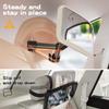 TAZENI Baby Car Mirror for Baby Hook Clip Design Never Shake Baby Mirror for Car Seat Rear Facing Easy Install Crystal Clear View ShatterProof Crash Tested White view 2