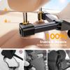 TAZENI Baby Car Mirror for Baby Hook Clip Design Never Shake Baby Mirror for Car Seat Rear Facing Easy Install Crystal Clear View ShatterProof Crash Tested White view 3