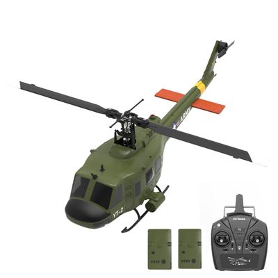 Aetheria Remote Control Helicopter F07 UH-1 Huey RC Helicopter Model with Optical Flow Positioning, 2.4G 6CH Brushless Direct-Drive 3D/6G Flybarless Aircraft for Adult Gift Christmas - RTF