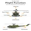 Aetheria Remote Control Helicopter F07 UH-1 Huey RC Helicopter Model with Optical Flow Positioning, 2.4G 6CH Brushless Direct-Drive 3D/6G Flybarless Aircraft for Adult Gift Christmas - RTF view 2