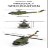 Aetheria Remote Control Helicopter F07 UH-1 Huey RC Helicopter Model with Optical Flow Positioning, 2.4G 6CH Brushless Direct-Drive 3D/6G Flybarless Aircraft for Adult Gift Christmas - RTF view 3