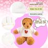 20 Pcs Stuffed Animal Toy White Clothing Sublimation Blank Bear Clothes Include 10 Teddy Bear Blank Hoodie 10 Teddy Bear White Shirt for 15 Inch Stuffed Bears Dolls DIY (Color Style 1) view 3