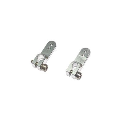 4mm/4.76mm Hole CNC Machining of RC Boat Parts, M3 Screw Clamp Type Metal Arm for RC Gasoline Boat/Gasoline Airplane Model/car Model Aluminum Alloy Steering Arm(4.8MM Hole)