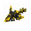5" Baby Phoenix Heart Dragon Articulating Toy, Fidget Toy, Desk Toy, Dragon Decoration 3D Printed (Black Gold) view 1