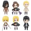6PCS/Set Eren Jaeger Figure Cake Topper Mini Anime Titan Figure Model, 10cm Cartoon Action Figure Desktop Decoration Party Supplies Gifts for Fans view 1