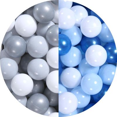 GOGOSO 400pcs Blue Gray Ball Pit Balls