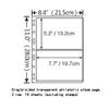 Clear Stamp Pages for Stamp Album Binder, 2 Pockets Page for Stamp Collectors, 10 Sheets with Single Side,Professional Pack (2 Pockets) view 2
