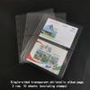 Clear Stamp Pages for Stamp Album Binder, 2 Pockets Page for Stamp Collectors, 10 Sheets with Single Side,Professional Pack (2 Pockets) view 3