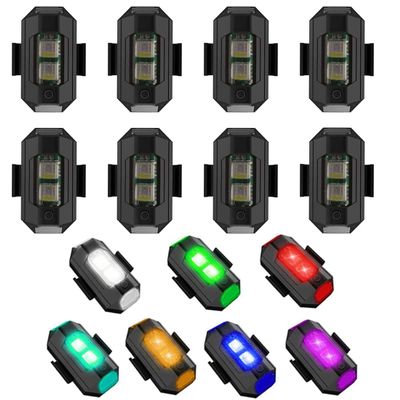 LED Strobe Drone Light,Rechargable Flash Led Lamp Light for FAA Drone Night Flying, Fits for DJI Mini 4 Pro, Avata 2,Mini 4k,Air 3, Mavic 3 and All RC Drones Accessory(8PCS)