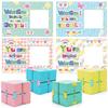 28 Pack Valentines Day Gifts for Kids, 4 Color Infinity Cubes with Valentines Gift Cards for Boys Girls School Classroom Exchange Prize, Valentines Party Favors Toys view 1