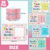 28 Pack Valentines Day Gifts for Kids, 4 Color Infinity Cubes with Valentines Gift Cards for Boys Girls School Classroom Exchange Prize, Valentines Party Favors Toys view 2