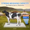 440/660Lbs Digital Pet Scale, Livestock Floor Animal Pet Vet Hog Dog Sheep Goat Electronic Stainless Steel Platform Heavy Duty Vet Animal Scale with LCD Screen for Dog Cattle Sheep (660LBS) view 4