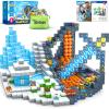 120PCS Large Magnetic Blocks-Build Mine Magnet World Ice & Sword Edition, Building Blocks Kids Toys STEM Sensory Toys for Ages 3-4 5-7 8-13, Gifts for 3 4 5 6 7 8 Year Old Boys Girls view 1