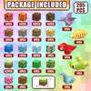 MEDMHSMA 205Pcs Dinosaur Toys Magnetic Blocks Build 3D Dinosaur World Jurassic Scenes, 1" Magnetic Building Blocks Magnet Cubes Tiles for Toddler Boys Girls 3+, STEM Sensory Building Toys Games view 2