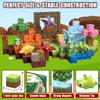 MEDMHSMA 205Pcs Dinosaur Toys Magnetic Blocks Build 3D Dinosaur World Jurassic Scenes, 1" Magnetic Building Blocks Magnet Cubes Tiles for Toddler Boys Girls 3+, STEM Sensory Building Toys Games view 3