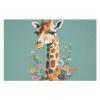1000 PCS Jigsaw Puzzles Giraffe with Flowers Wooden Puzzle Personalized Picture Puzzle Family Decoration Puzzles for Adults Challenging Puzzle Family Wedding Graduation Present view 3