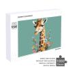 1000 PCS Jigsaw Puzzles Giraffe with Flowers Wooden Puzzle Personalized Picture Puzzle Family Decoration Puzzles for Adults Challenging Puzzle Family Wedding Graduation Present view 4