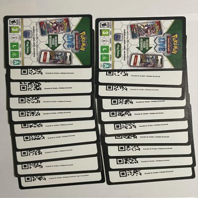 20 Official Online Code Cards - (Scarlet & Violet - Paldea Evolved) + 2 Random Bonus Codes