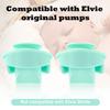 4pcs Silicone Duckbill Valves for Elvie Wearable Breast Pump, Non-Original Breast Pump Parts Replacement Compatible with Elvie Pump Accessories Use with Pump Seals view 2