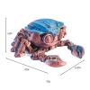 Articulating 3D Printed Cyber Crab Box - Unique Storage Box with Movable Joints | Futuristic Desk Organizer (Rainbow) view 4