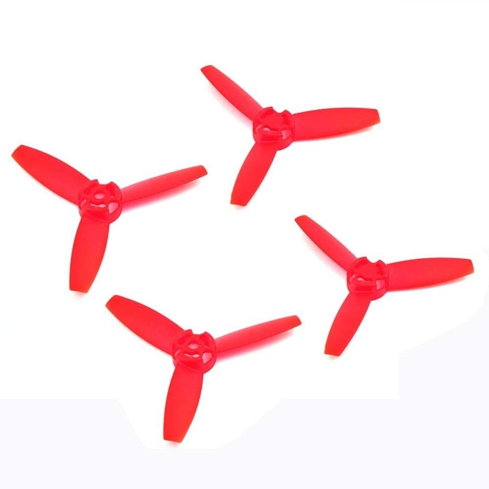 KITQLPG 4PCS Propellers Main Blades Rotors Props Red Colorful Clover Paddle Compatible with Parrot Bebop Drone 3.0(4PCS Red)