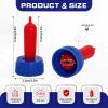 20-PCS Goat Nipples Nipple Soft Rubber Pacifier for Feeding Pup Foal Calf Small Animal Screw On Sprite Coke Soda Bottle (Blue) view 2