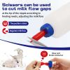20-PCS Goat Nipples Nipple Soft Rubber Pacifier for Feeding Pup Foal Calf Small Animal Screw On Sprite Coke Soda Bottle (Blue) view 4