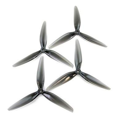 KITQLPG Propeller 3-Blade 7Inch/6Inch/5.1Inch Poly Carbonate Popo Propeller 2CW+2CCW Light Grey Compatible with HQProp DP7X4X3/6X3.5X3/5.1X3.6X3