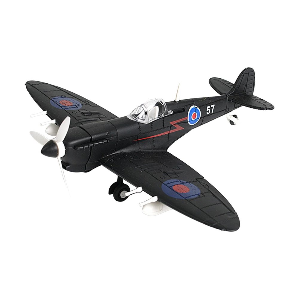 Luwecf 1:48 Scale British Fighter Model Kits for DIY Airplane Assembly and Decoration, Black