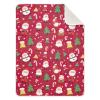 Cotton Baby Blanket Soft Cozy Throw Blanket Nursery Swaddle Receiving Blankets for Toddler Bed 30" x 40 - Christmas Dwarves view 1