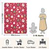 Cotton Baby Blanket Soft Cozy Throw Blanket Nursery Swaddle Receiving Blankets for Toddler Bed 30" x 40 - Christmas Dwarves view 3