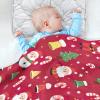 Cotton Baby Blanket Soft Cozy Throw Blanket Nursery Swaddle Receiving Blankets for Toddler Bed 30" x 40 - Christmas Dwarves view 4