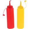 ibasenice Fake Ketchup Mustard Bottle - 2PCS Funny Ketchup Prank Toys Mustard Prank Ketchup Bottle Ketchup Squirt Prank Toys view 1