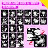 20 PCS Baby Visual Stimulus Cards, Double-Sided High Contrast Black and White Flashcards Visual Sensory Development Montessori Cards Set for Newborn Boy Girl Baby 0-3 Months Tummy Time (5.9 X 5.9) view 3